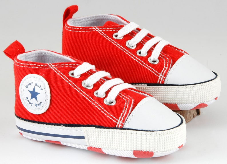 Zapatilla bebe personalizada Rojo