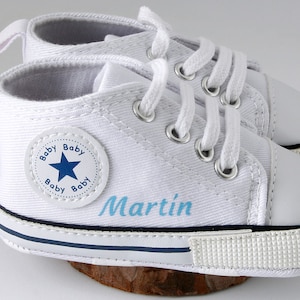 Zapatilla bebe personalizada Blanco