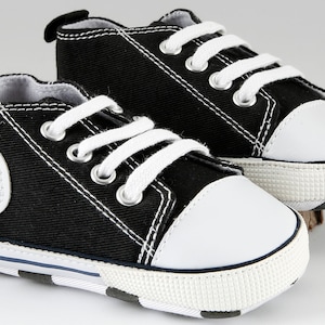 Zapatilla bebe personalizada Negro