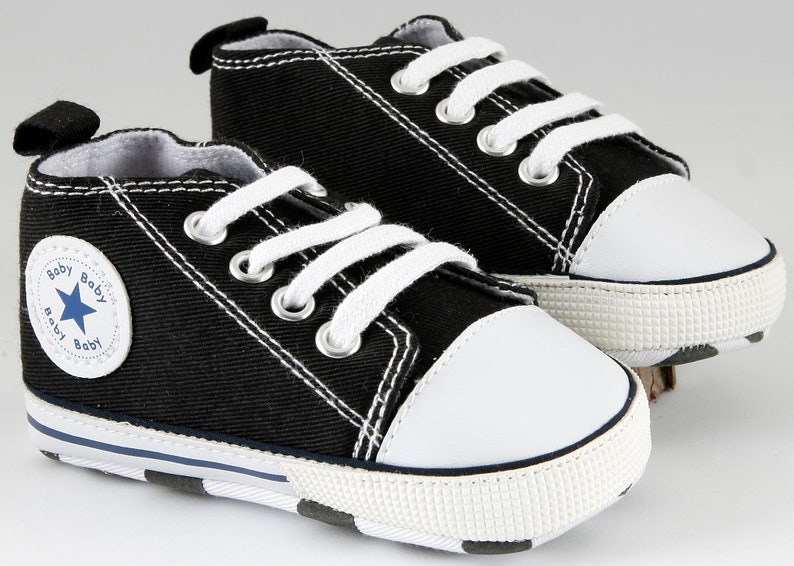 Zapatilla bebe personalizada Negro