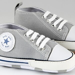 Zapatilla bebe personalizada Gris