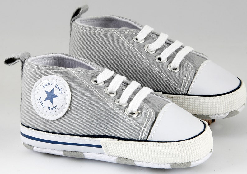 Zapatilla bebe personalizada Gris