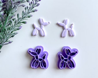 Balloon Dog Polymer Clay Cutter: Animal Cookie Cutter