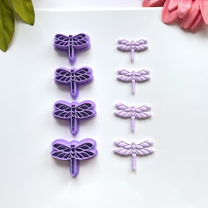 Dragonfly Polymer Clay Cutter, cute insect cutter, Polymer Clay Earrings, Cookie cutters, Metal clay air dry clay