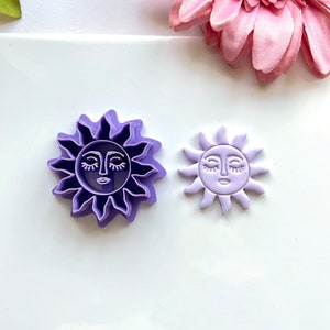 Celestial sun Polymer Clay Cutter, do it yourself, Polymer Clay Earrings, Cookie cutters, Metal clay air dry clay