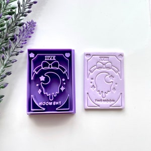 Tarot Karte Mond Polymer Clay Cutter, Schlüsselanhänger, Ausstechform, himmlische Ausstechform, Metal Clay lufttrocknender Ton, Selbermachen