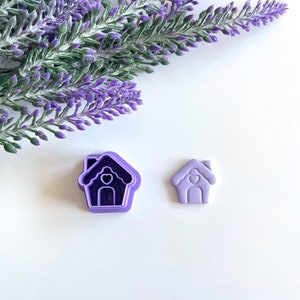 Gingerbread House Cutter: Polymer Clay Christmas Earring DIY (PLA)