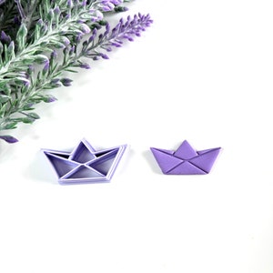 Boat clay cutter for polymer clay, sea life cutter, Cookie cutters, Metal clay air dry clay, do it yourself, clay tool