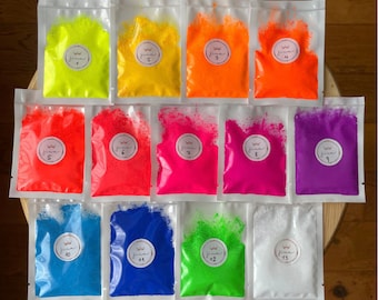 Neon Mica Pigment Powder: Bright UV Resin Supplies