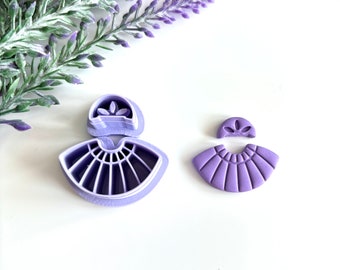 Cortadores de arcilla polimérica de macramé bohemio: pendientes colgantes DIY