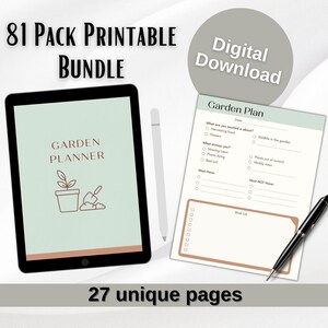 Gardening Planner Garden Planner Harvest Tracker Digital Gardening Logbook Help with Garden Gift Plant Journal Garden Help New to Gardening