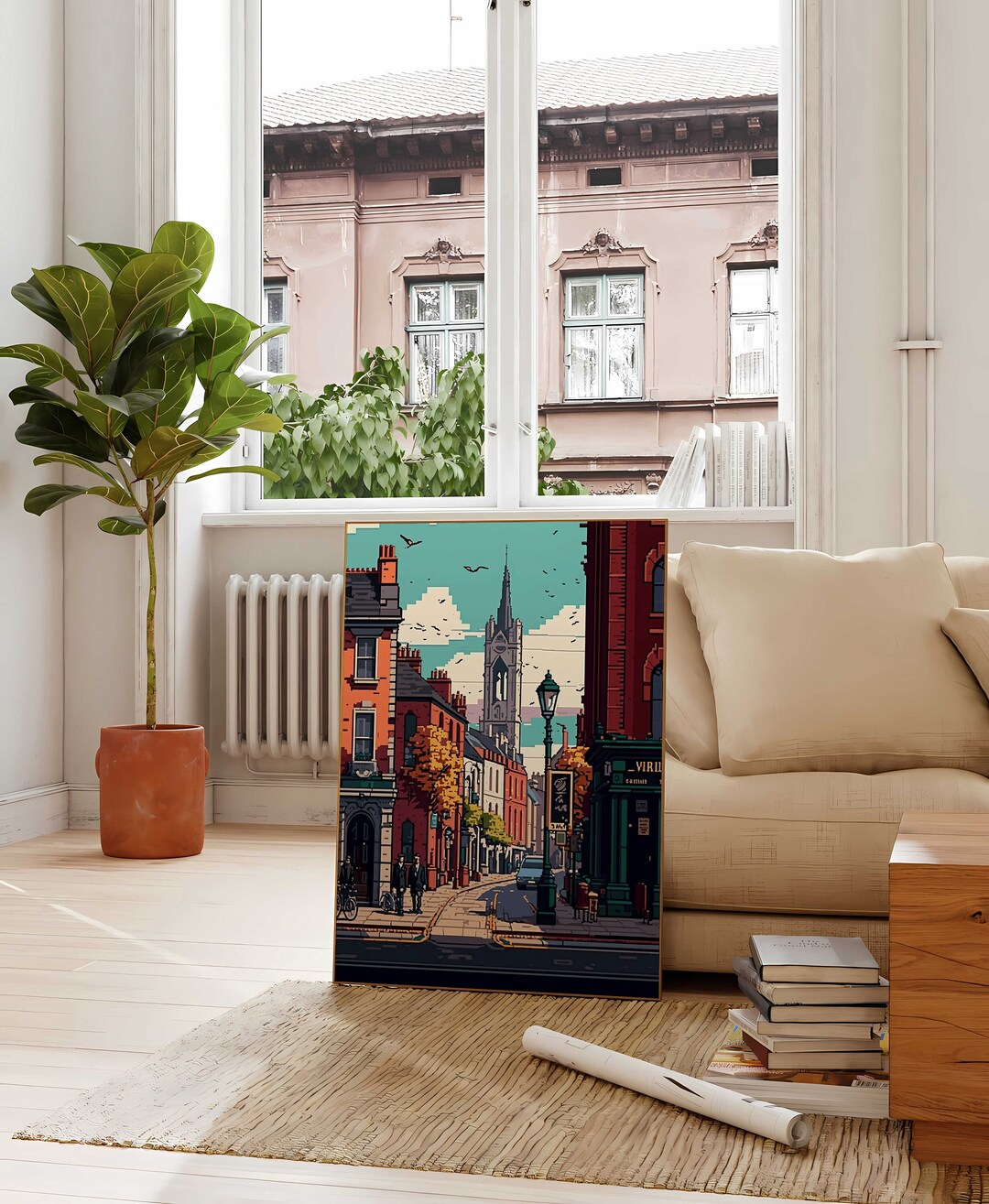 Dublin Poster Dublin Wall Art Dublin Art Print Vintage Wall Etsy