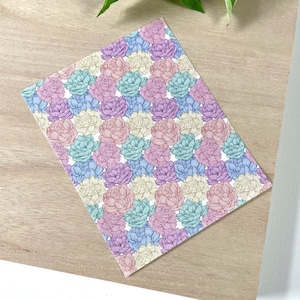 Rainbow Floral Transfer Sheet: Polymer Clay Earring Tool