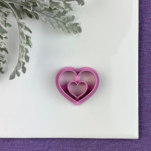 Windowed Heart Cutter | Polymer Clay Cutter | Clay tool