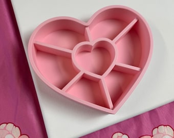 Heart Organizer Tray | Made to Order Desktop Organization | Office Accessory