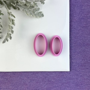 Thin Oval Clay Cutter | Polymer Clay Cutter | Clay tool
