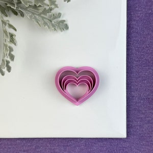 Layered Heart Cutter | Polymer Clay Cutter | Clay tool