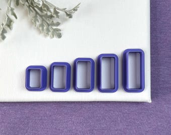 Rounded Rectangle Polymer Clay Cutter: Classic Shape Tool