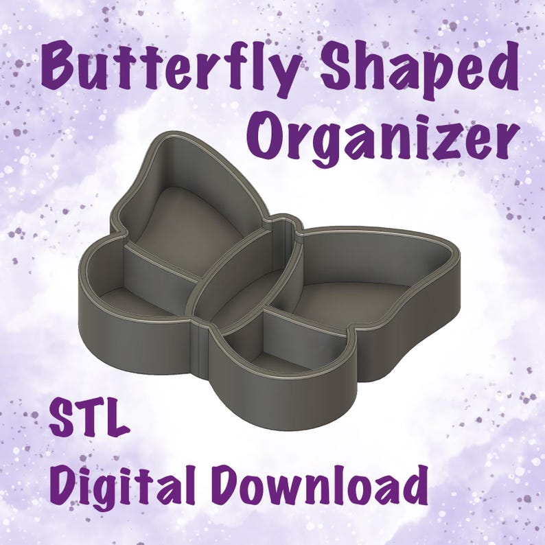 Butterfly Organizer Digital Download | Office Storage STL | Cute Desk ...