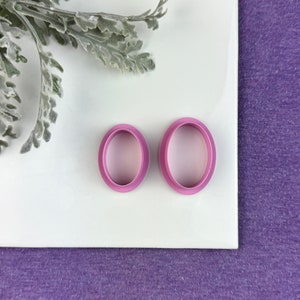 Oval Clay Cutter | Polymer Clay Cutter | Clay tool