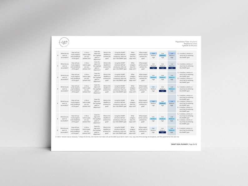 SMART Goals Planner, How to Write SMART Goals, SMART Goal Template, S.M.A.R.T. Goals, Smart Goals Worksheet, Smart goals guide, Goal Setting image 4