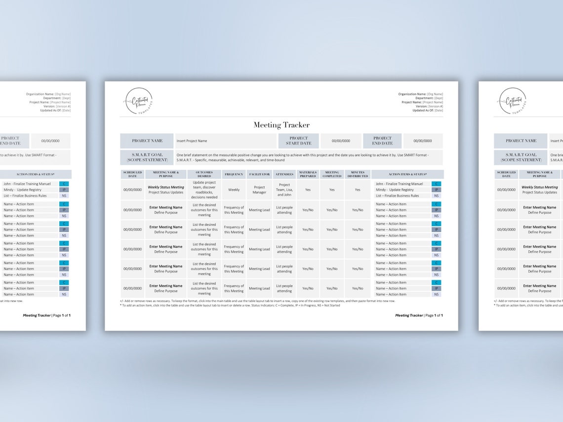 Post Meeting Tasktracker Meeting Tracker | Meeting Log | Meeting Minutes Template | Action Items ...