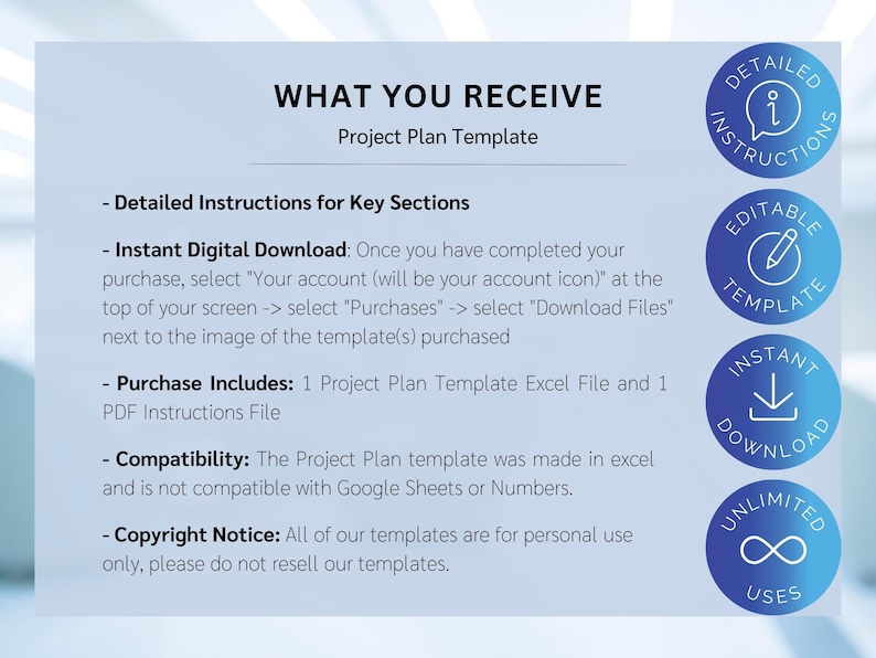 Project Plan Template, Project Schedule, Project Management, Project Planner, Risk Register, Gantt Chart, Budget Tracker, Excel Dashboard image 8