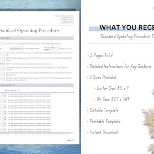 Rfq Standard Operating Procedure Example Word Standard Operating Procedure Template | SOP Template | MS Word ...