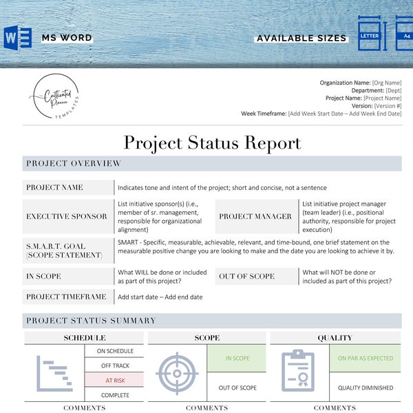 Projektstatus melden Vorlage | Projekt Zwischenstand | Projektübersicht | Projektdokument | Projektmanagement Vorlage | Projekt Update