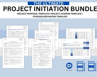 ZESTAW, Szablon wniosku o projekt | Szablon karty projektu | Macierz interesariuszy | Zarządzanie projektami | MS Word | Pakiet inicjowania projektu