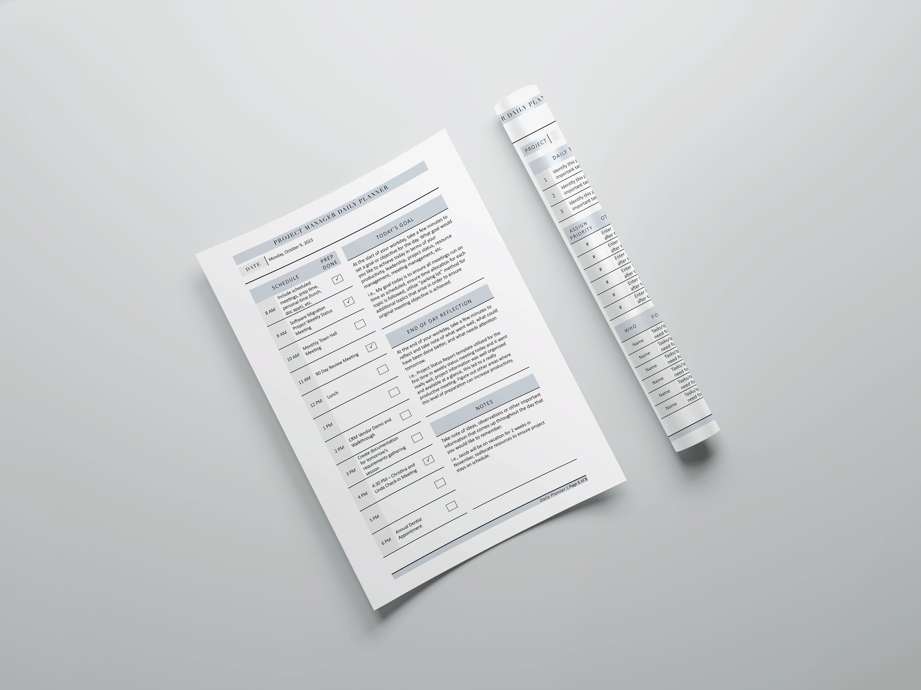 Weekly Project Planner