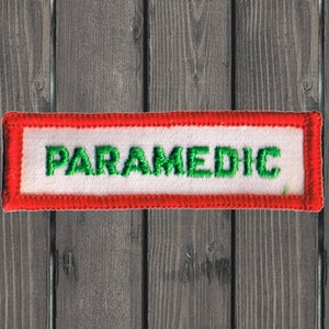 Vintage geborduurde patch paramedicus, 2,75&quot; naai badge medisch uniform eerstehulpverlener, EMT EMS Collector-patch voor jassen, tassen