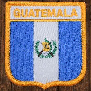 Guatemala Embroidered Patch, Iron On Maya Applique, Cultural Travel Souvenir Badge for Jackets, Backpacks, Hats, and Collectors