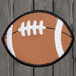 2-Inch Football Embroidered Patch | Iron-On or Sew-On Sports Applique for Jackets, Backpacks, and DIY Crafts