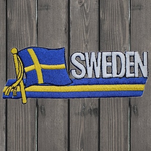 Sweden Embroidered Flag Patch — Iron On