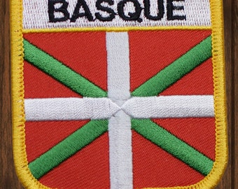 Toppa Termoadesiva Con Bandiera Dei Paesi Baschi - 8x5 Cm - Da Stiro O Da Cucire
