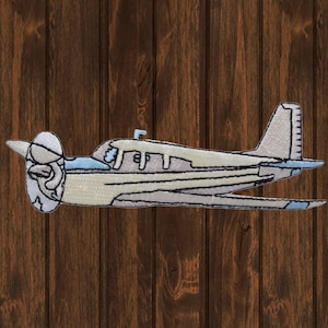 Airplane Embroidered Patch, 4.25" Iron On Aircraft Pilot Plane Applique Badge, Aviation Jacket Backpack Hat Patch, Flight Crew Gift
