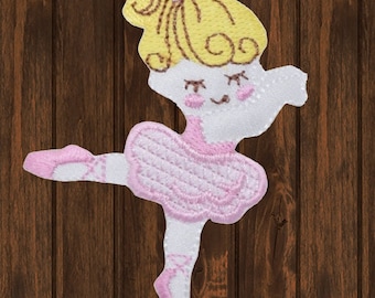 Ballerina Iron On Patch 2.5", Ballet Dancer Applique for Jackets, Bags, Dance Gear, Collectible, High-Quality Design for Dance Lovers