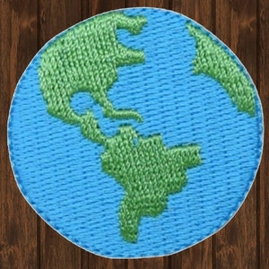 Toppa ricamata con pianeta Terra, 1,5&quot; di toppa termoadesiva con motivo spaziale per giacche, zaini, appassionati del sistema solare, regali STEM, decorazioni.