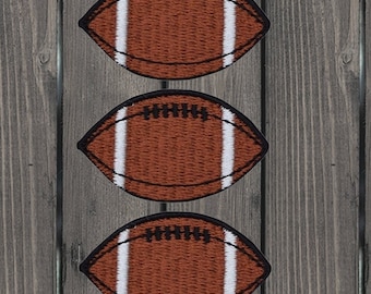 Conjunto de 3 patches de futebol, 4,13 cm (1,625"), apliques esportivos termocolantes, apliques bordados de futebol para jaquetas, mochilas, presentes para fãs de futebol.