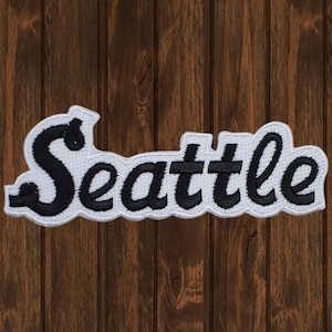 Seattle Embroidered Patch, Iron-On Washington State Badge, Pacific Northwest Souvenir for Jackets, Backpacks and Collectors
