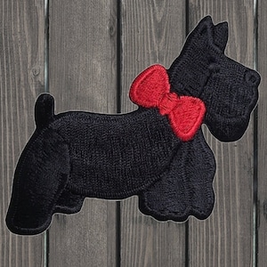 Scottie Embroidered Patch — Iron On