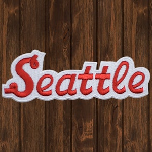 Seattle Embroidered Patch — Iron On