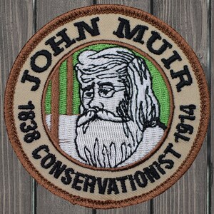 John Muir Embroidered Patch — Iron On