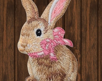 Bunny Rabbit Embroidered Patch — Iron On