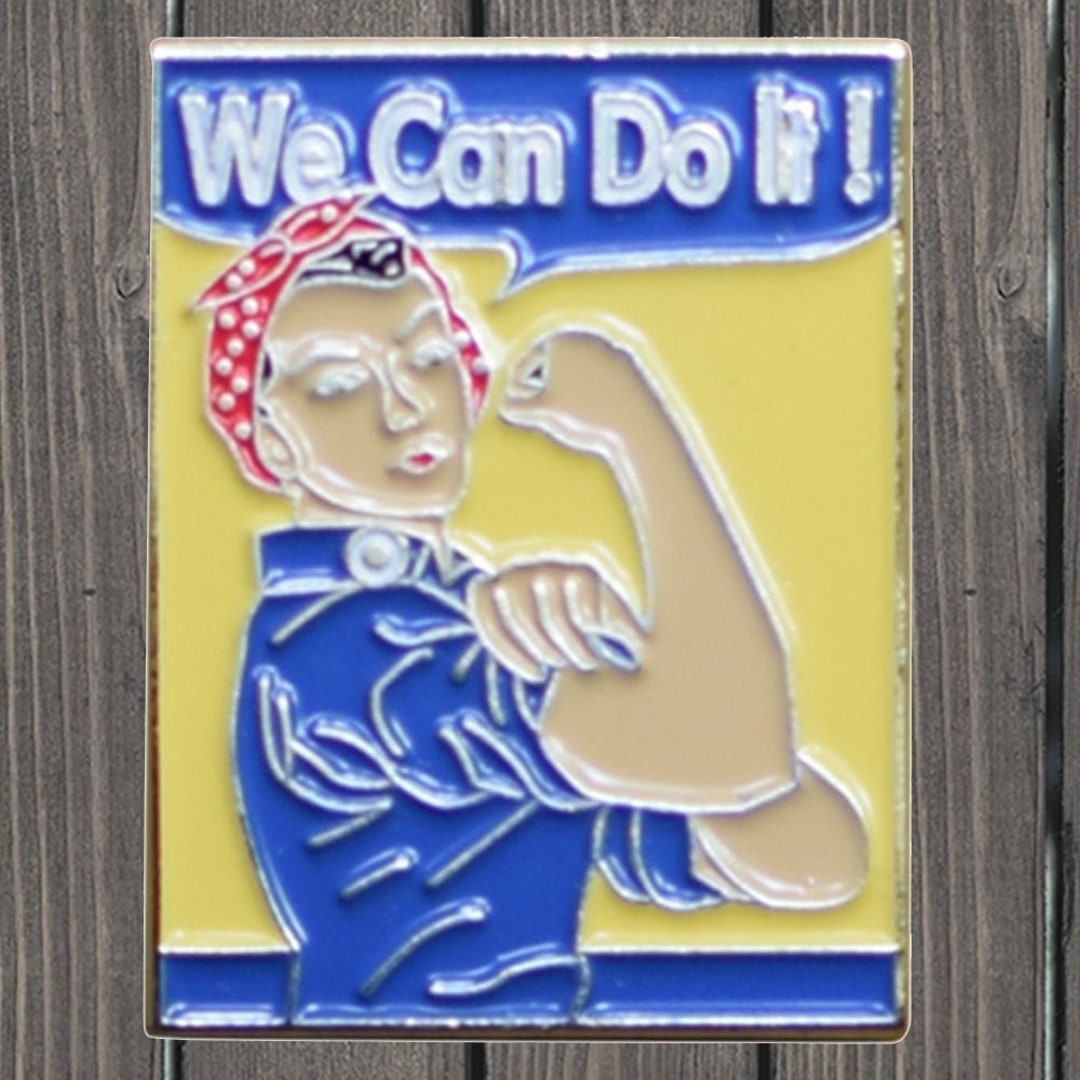 We Can Do It Pin Made of Metal Etsy