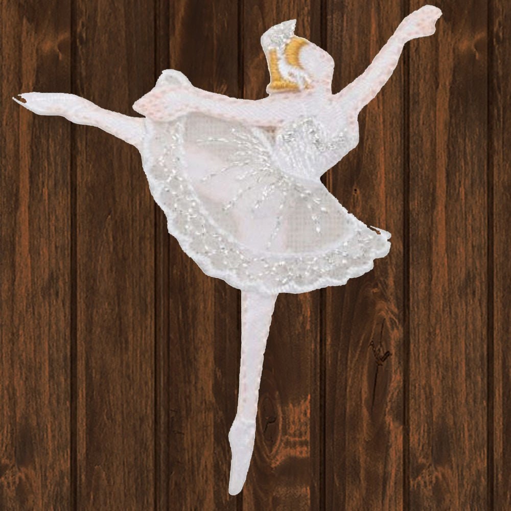 Toppa Ricamata Ballerina Termoadesiva E Da Cucire, 9x4.5cm - Applicazione Facile Su Vestiti, Jeans, Borse - DIY - 3
