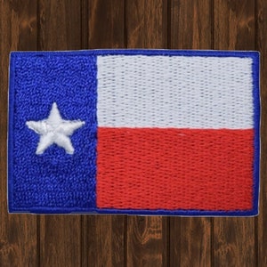 Texas State Iron On Patch, 3.375&quot; Embroidered Lone Star Flag Badge for Jackets, Backpacks, Dallas Houston San Antonio Travel Decor