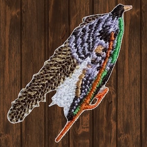 Large fly fishing lure patch, grey ghost fish badge, iron on fishing patch, fisherman jacket accessory, outdoor gear patch, fishing gift