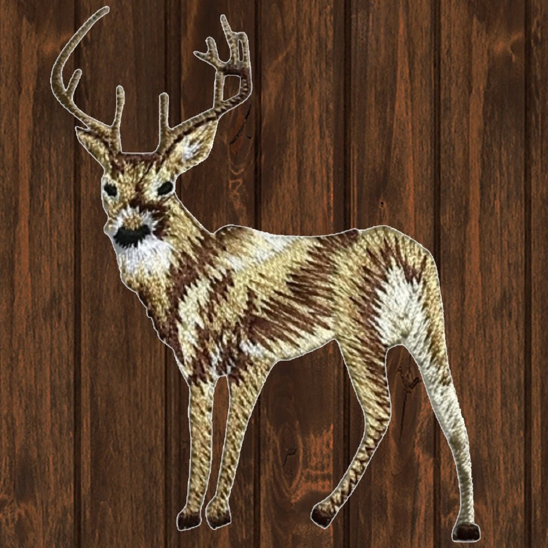 Deer Iron on Patch 2.875